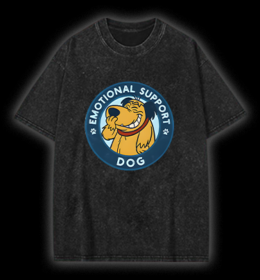 Dog's Heartwarming Style Vintage Washed 100% Cotton T-Shirt