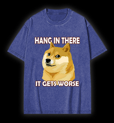 Dog's Gloomy Vib Vintage Washed 100% Cotton T-Shirt