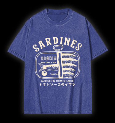 Sardine's Yummy Vibe Vintage Washed 100% Cotton T-Shirt