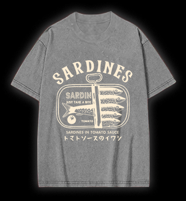 Sardine's Yummy Vibe Vintage Washed 100% Cotton T-Shirt