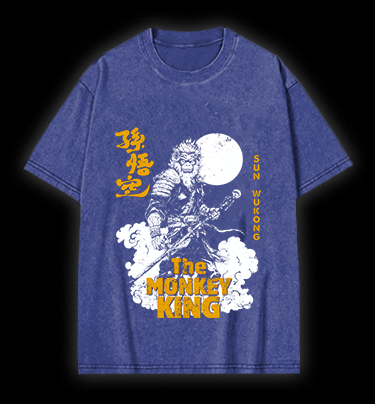 Monkey's Legend Style Vintage Washed 100% Cotton T-Shirt