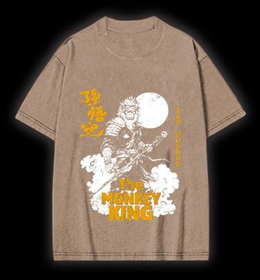 Monkey's Legend Style Vintage Washed 100% Cotton T-Shirt