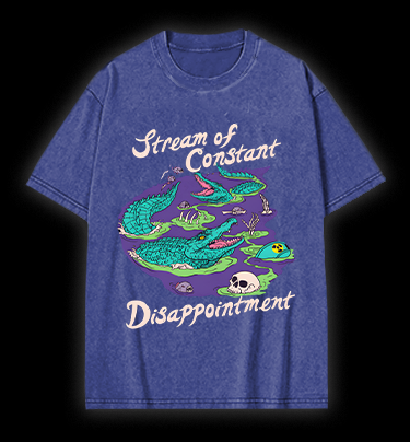 Croc's Disappoint Fun Vintage Washed 100% Cotton T-Shirt
