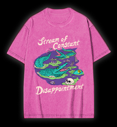 Croc's Disappoint Fun Vintage Washed 100% Cotton T-Shirt