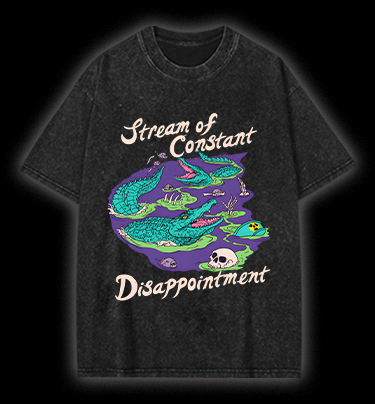 Croc's Disappoint Fun Vintage Washed 100% Cotton T-Shirt
