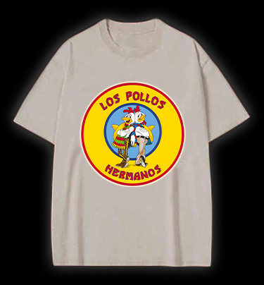 Rooster Bros Fun Vintage Washed 100% Cotton T-Shirt