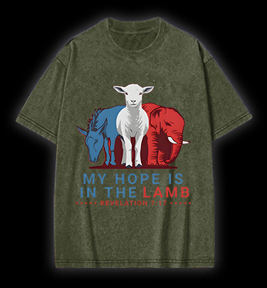 Lamb's Faith Style Vintage Washed 100% Cotton T-Shirt