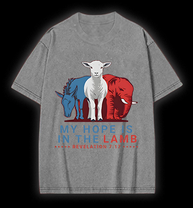 Lamb's Faith Style Vintage Washed 100% Cotton T-Shirt