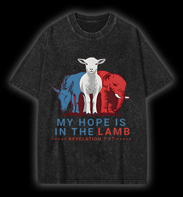 Lamb's Faith Style Vintage Washed 100% Cotton T-Shirt