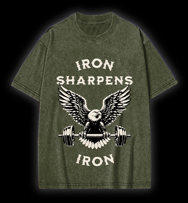 Strong Eagle Vibe Vintage Washed 100% Cotton T-Shirt