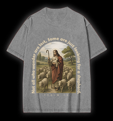 Lamb's Psalm Style Vintage Washed 100% Cotton T-Shirt
