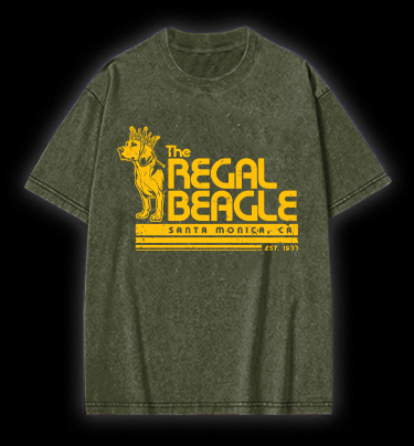 The REGAL BEAGLE Vintage Washed 100% Cotton T-Shirt