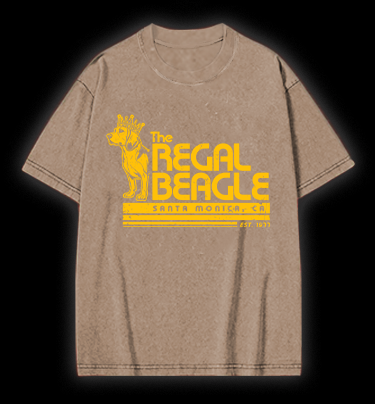 The REGAL BEAGLE Vintage Washed 100% Cotton T-Shirt