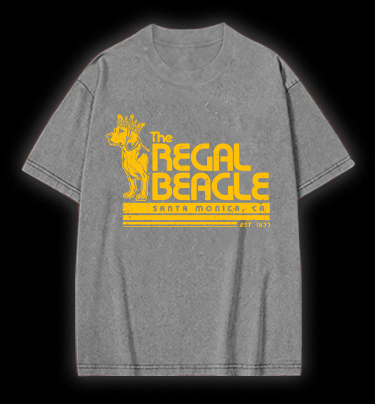 The REGAL BEAGLE Vintage Washed 100% Cotton T-Shirt