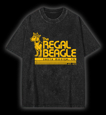 The REGAL BEAGLE Vintage Washed 100% Cotton T-Shirt