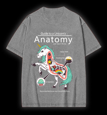 Fantasy Unicorn Guide Vintage Washed 100% Cotton T-Shirt