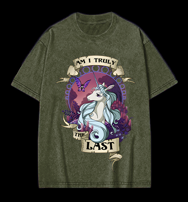 The Last Unicorn Fantasy Vintage Washed 100% Cotton T-Shirt