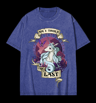 The Last Unicorn Fantasy Vintage Washed 100% Cotton T-Shirt