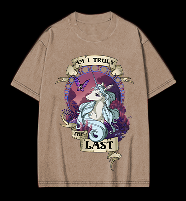 The Last Unicorn Fantasy Vintage Washed 100% Cotton T-Shirt