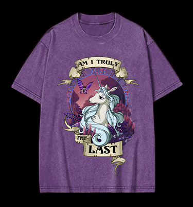 The Last Unicorn Fantasy Vintage Washed 100% Cotton T-Shirt