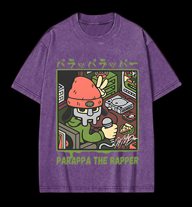 Pakappa The Rapper Hip - Hop Vintage Washed 100% Cotton T-Shirt