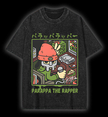 Pakappa The Rapper Hip - Hop Vintage Washed 100% Cotton T-Shirt