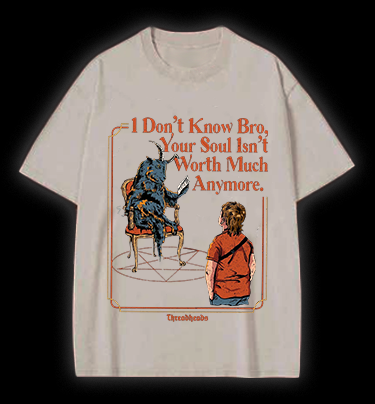 Dark Humor Soul Exchange Vintage Washed 100% Cotton T-Shirt