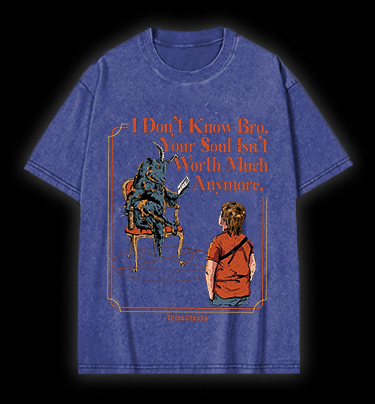 Dark Humor Soul Exchange Vintage Washed 100% Cotton T-Shirt