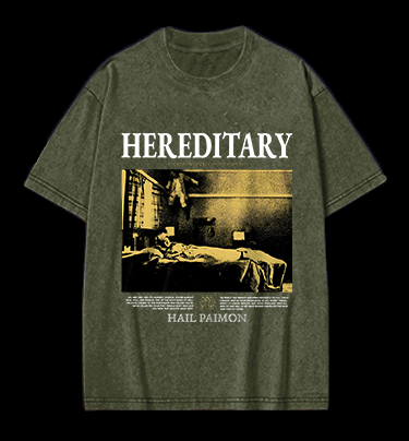 Hereditary Hail Pamon Vintage Washed 100% Cotton T-Shirt