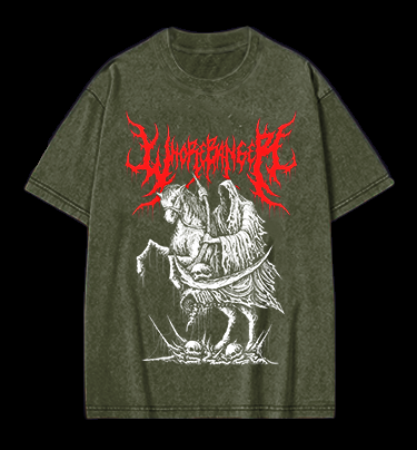 Wormranger Grim Reaper Death Metal Vintage Washed 100% Cotton T-Shirt