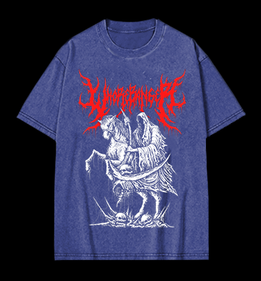 Wormranger Grim Reaper Death Metal Vintage Washed 100% Cotton T-Shirt