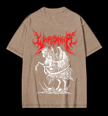 Wormranger Grim Reaper Death Metal Vintage Washed 100% Cotton T-Shirt