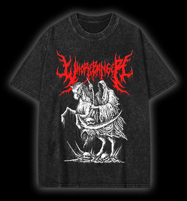 Wormranger Grim Reaper Death Metal Vintage Washed 100% Cotton T-Shirt