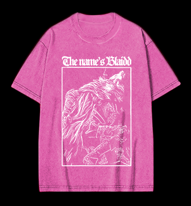 Blaiidd Wolf Vintage Washed 100% Cotton T-Shirt