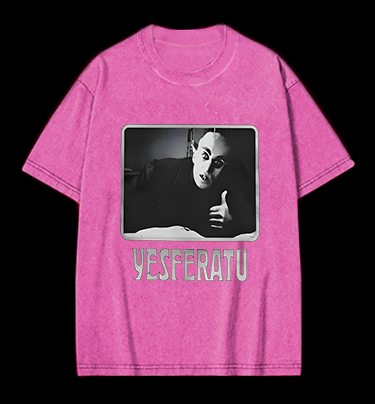 Yesferatu Classic Vampire Vintage Washed 100% Cotton T-Shirt