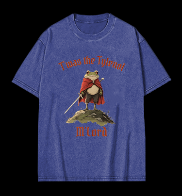 Toas M'Lord Frog Knight Vintage Washed 100% Cotton T-Shirt