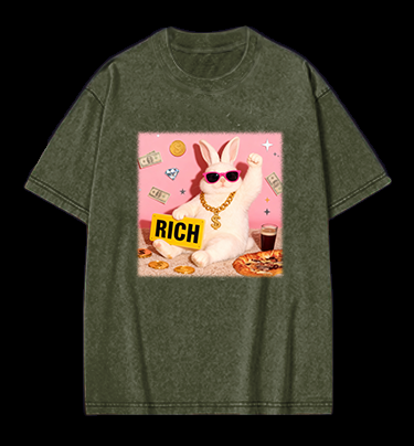 Punk Raccoon Vintage Washed 100% Cotton T-Shirt