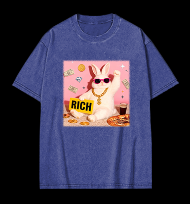 Punk Raccoon Vintage Washed 100% Cotton T-Shirt