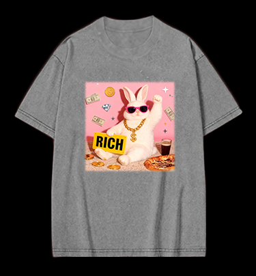 Punk Raccoon Vintage Washed 100% Cotton T-Shirt