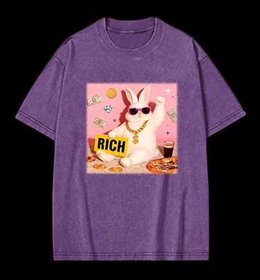 Punk Raccoon Vintage Washed 100% Cotton T-Shirt