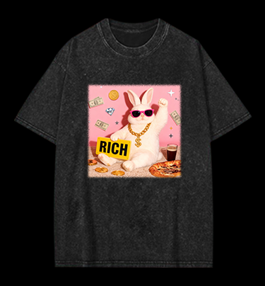 Punk Raccoon Vintage Washed 100% Cotton T-Shirt