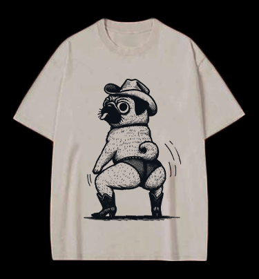 Black Cat Rock Vintage Washed 100% Cotton T-Shirt