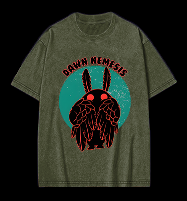 Rabbit Winged Vintage Washed 100% Cotton T-Shirt