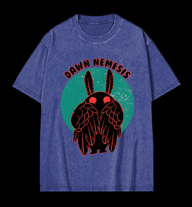 Rabbit Winged Vintage Washed 100% Cotton T-Shirt
