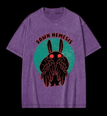 Rabbit Winged Vintage Washed 100% Cotton T-Shirt