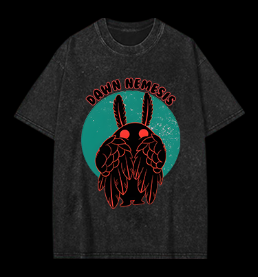 Rabbit Winged Vintage Washed 100% Cotton T-Shirt