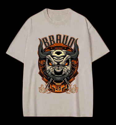 Mechanical Bull Vintage Washed 100% Cotton T-Shirt