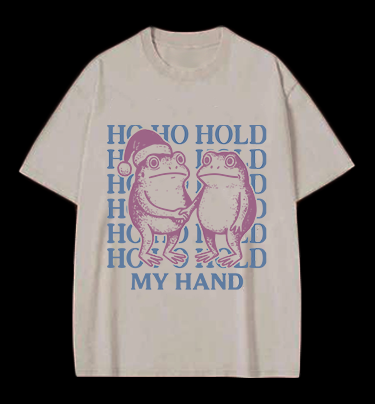 Christmas Frogs Vintage Washed 100% Cotton T-Shirt