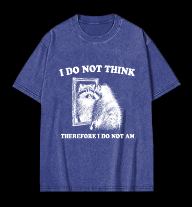 Raccoon's Existential Crisis Vintage Washed 100% Cotton T-Shirt
