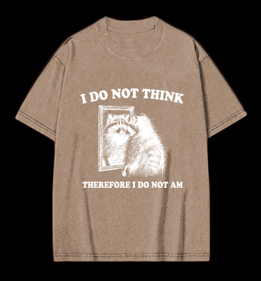 Raccoon's Existential Crisis Vintage Washed 100% Cotton T-Shirt